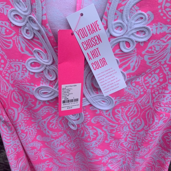 Lilly Pulitzer Harper Shift Havana Pink Clawdia - Picture 2 of 5